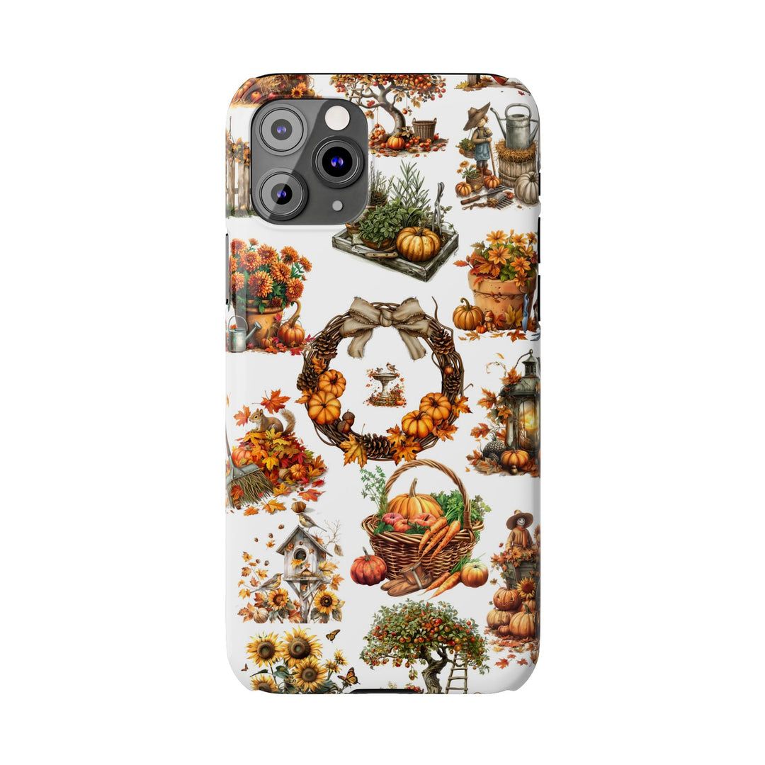 Slim Fall Leaves Collage Cute Phone Cases for Iphone | iPhone 15 Case | iPhone 15 Pro Max Case, Iphone 14, Iphone 14 Pro Max, Iphone 13, 12 - Studio40ParkLane