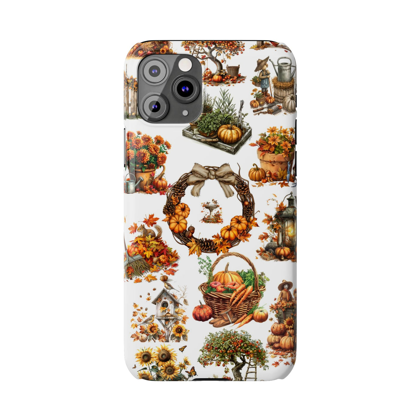 Slim Fall Leaves Collage Cute Phone Cases for Iphone | iPhone 15 Case | iPhone 15 Pro Max Case, Iphone 14, Iphone 14 Pro Max, Iphone 13, 12