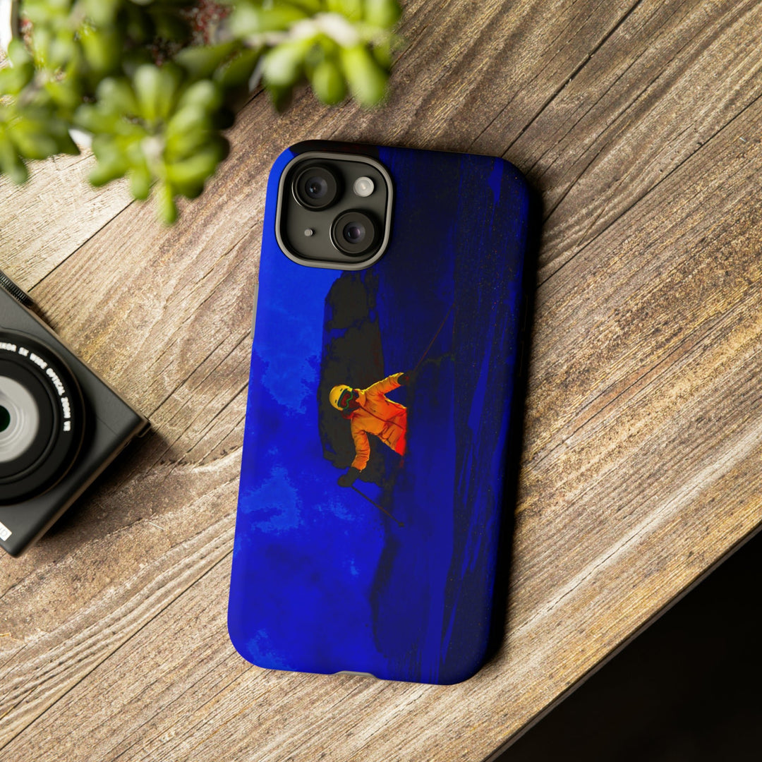 Cute IPhone Case | iPhone 15 Case | iPhone 15 Pro Max Case, Iphone 14 Case, Iphone 14 Pro Max Case IPhone Case for Art Lovers, Skier Mountain Night - Studio40ParkLane