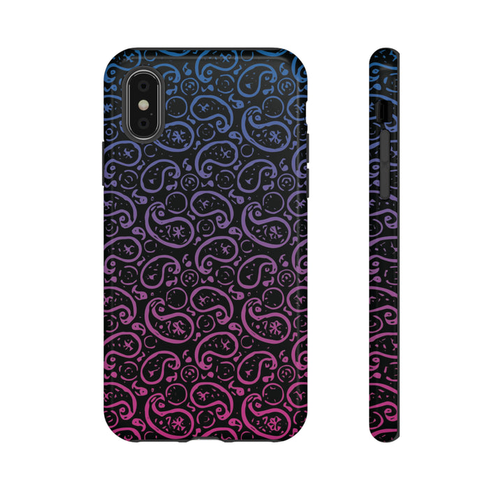 Cute IPhone Case | iPhone 15 Case | iPhone 15 Pro Max Case, Iphone 14 Case, Iphone 14 Pro Max Case IPhone Case for Art Lovers, Paisley Blue Pink - Studio40ParkLane