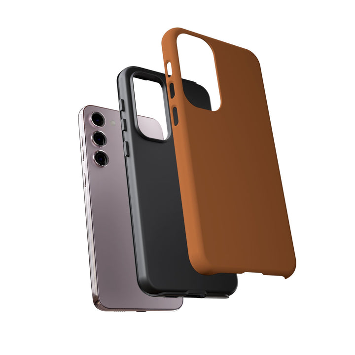 Premium Tough Rusty Brown Orange Gift for Her Cute Phone Cases for Samsung S25 S24, S23, S22, S21, Iphone, 16, 15, 14, 13 Pro Max Ultra - Studio40ParkLane