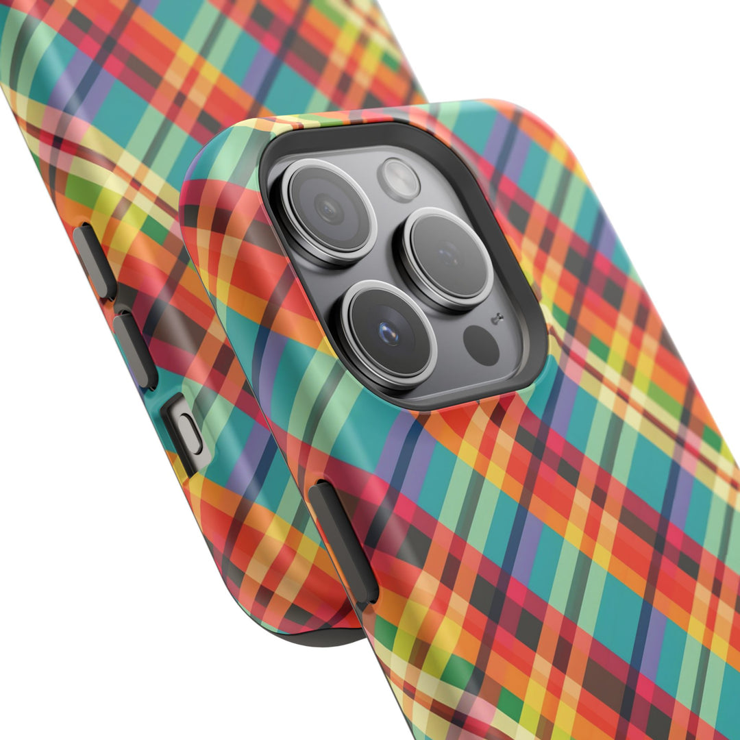 Checkered Plaid Magsafe Gift for Her Cute Phone Case for Iphone, | iPhone 16 | iPhone 15 Pro Max, Iphone 14 Pro Max, 13 12 11 10 9 8 7 - Studio40ParkLane