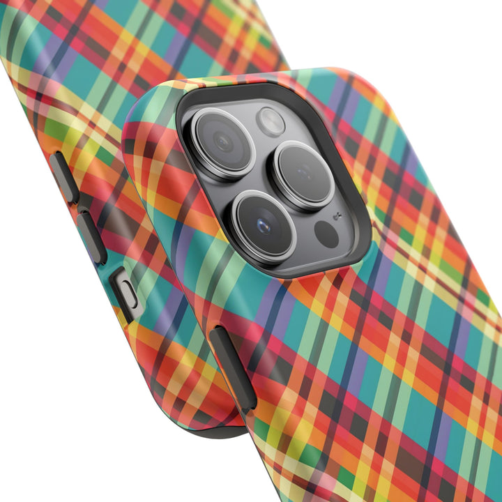 Checkered Plaid Magsafe Gift for Her Cute Phone Case for Iphone, | iPhone 16 | iPhone 15 Pro Max, Iphone 14 Pro Max, 13 12 11 10 9 8 7 - Studio40ParkLane