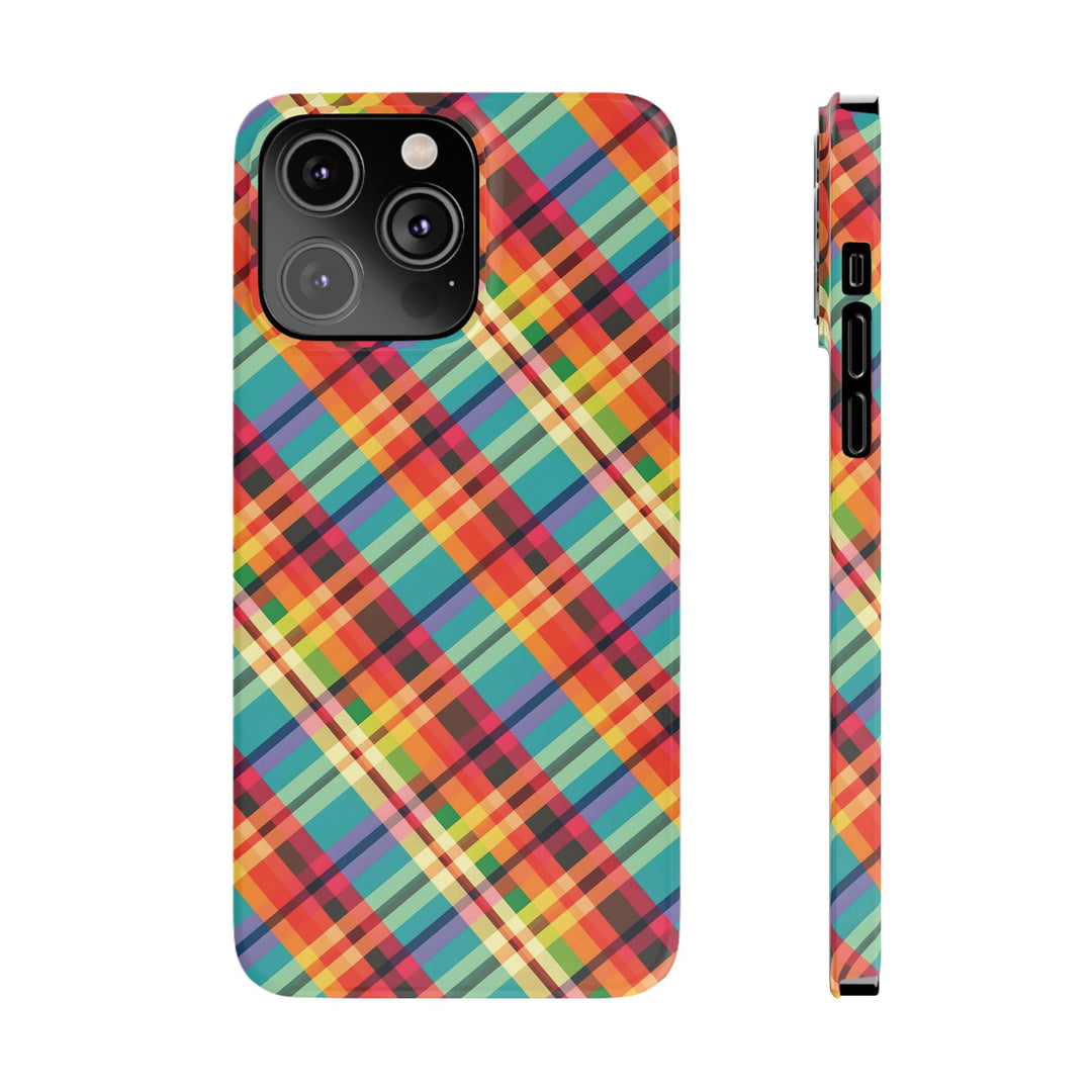 Slim Checkered Plaid Gift for Her Cute Phone Cases for Iphone 16 Pro Max | iPhone 15 Case | iPhone 15 Pro Max Case, Iphone 14, 13, 12, 11, 10, 8, 7 - Studio40ParkLane