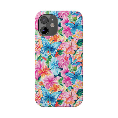 Slim Butterflies Flowers Gift for Her Cute Phone Cases for Iphone 16 Pro Max | iPhone 15 Case | iPhone 15 Pro Max Case, Iphone 14, 13, 12, 11, 10, 8, 7