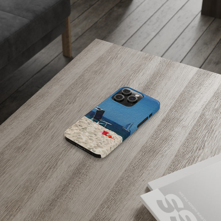 Slim Cute Phone Cases for Iphone - | iPhone 15 Case | iPhone 15 Pro Max Case, Iphone 14 Case, Iphone 14 Pro Max, Iphone 13, Summer Beach Chair Watercolor - Studio40ParkLane