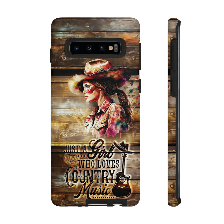 Cute Samsung Phone Case | Aesthetic Samsung Phone Case | Galaxy S23, S22, S21, S20 | Country Music Girl, Protective Phone Case - Studio40ParkLane