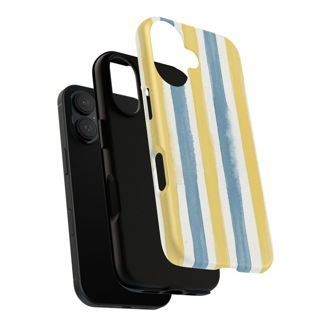 Tough Cute Yellow Stripes Phone Case, for IPhone 17 Pro Max | Iphone 17 Air, Iphone 16, IPhone 15, 14 13 12, Samsung Galaxy S26, S25, S24, S23 - Studio40ParkLane
