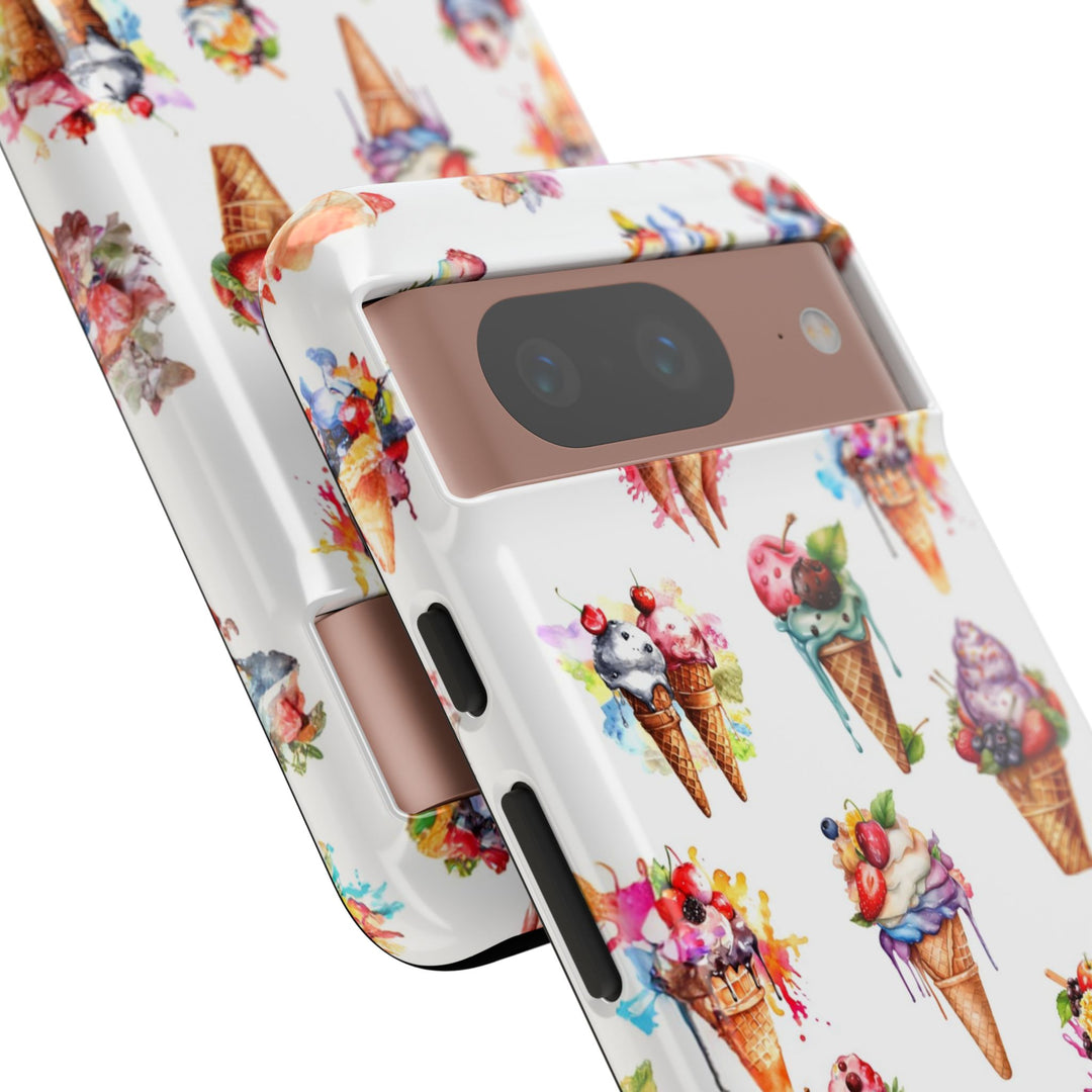 Impact Resistant, Summer Icecream, Cute Phone Cases for Samsung S24, S23, S22, S21, IPhone 15 pro, Iphone 14 pro, Iphone 13 IPhone 12, Iphone 11 - Studio40ParkLane
