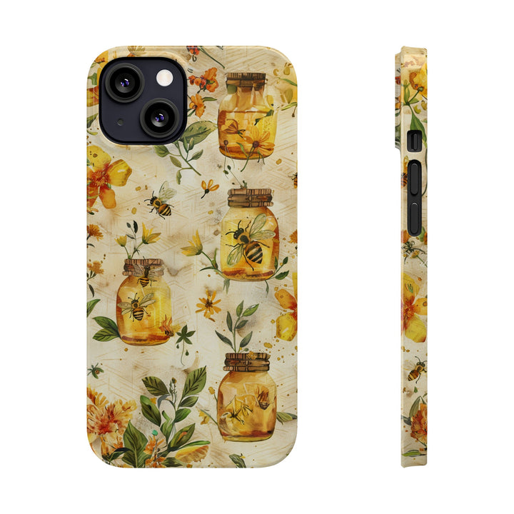 Slim Cute Phone Cases for Iphone | iPhone 15 Case | iPhone 15 Pro Max Case, Iphone 14, Iphone 14 Pro Max, Iphone 13, Honey Bees Yellow - Studio40ParkLane