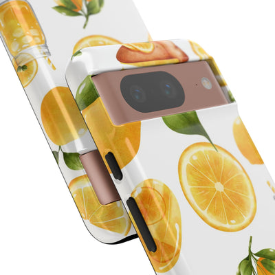 Impact Resistant, Lemon Fruit Pie, Cute Phone Cases for Samsung S24, S23, S22, S21, IPhone 15 pro Iphone 14 pro Iphone 13 IPhone 12 Iphone 11