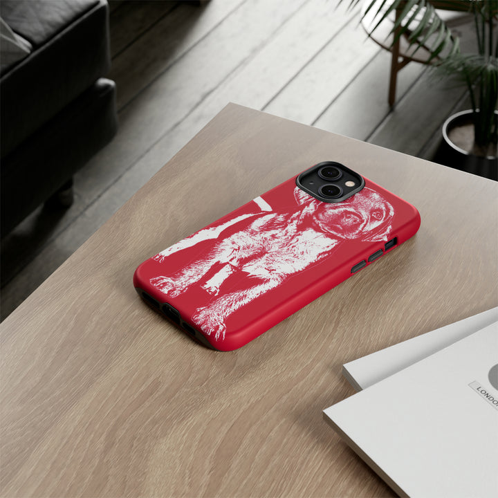 Cute IPhone Case | iPhone 15 Case | iPhone 15 Pro Max Case, Iphone 14 Case, Iphone 14 Pro Max Case IPhone Case for Dog Lovers, Puppy Dog Red - Studio40ParkLane