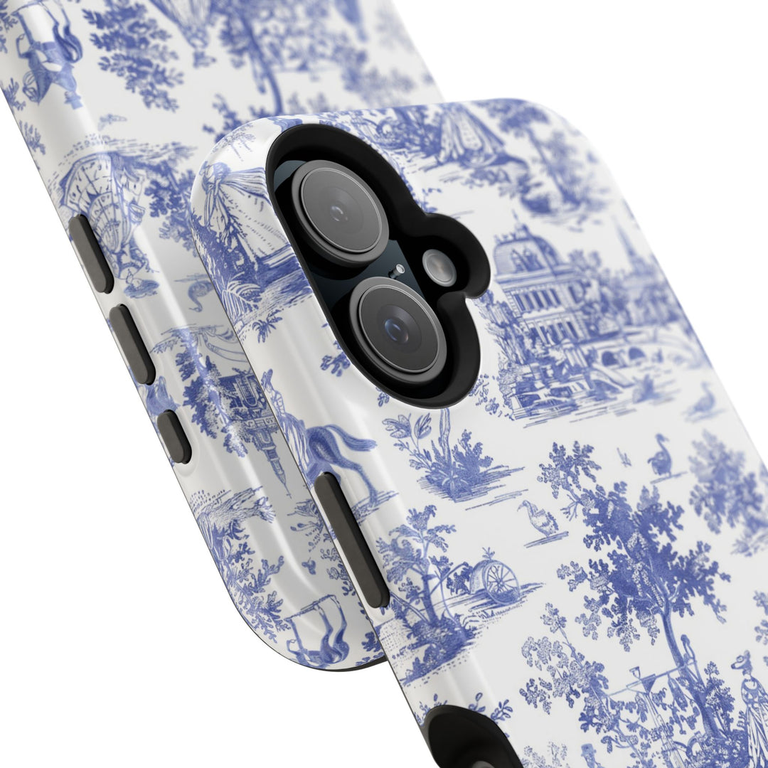 Magsafe French Toile Personalized Initial Custom Gift Cute Phone Cases for Iphone 16 Pro Max | iPhone 15, Pro Max Case, Iphone 14, 13, 12, 11, 10 - Studio40ParkLane