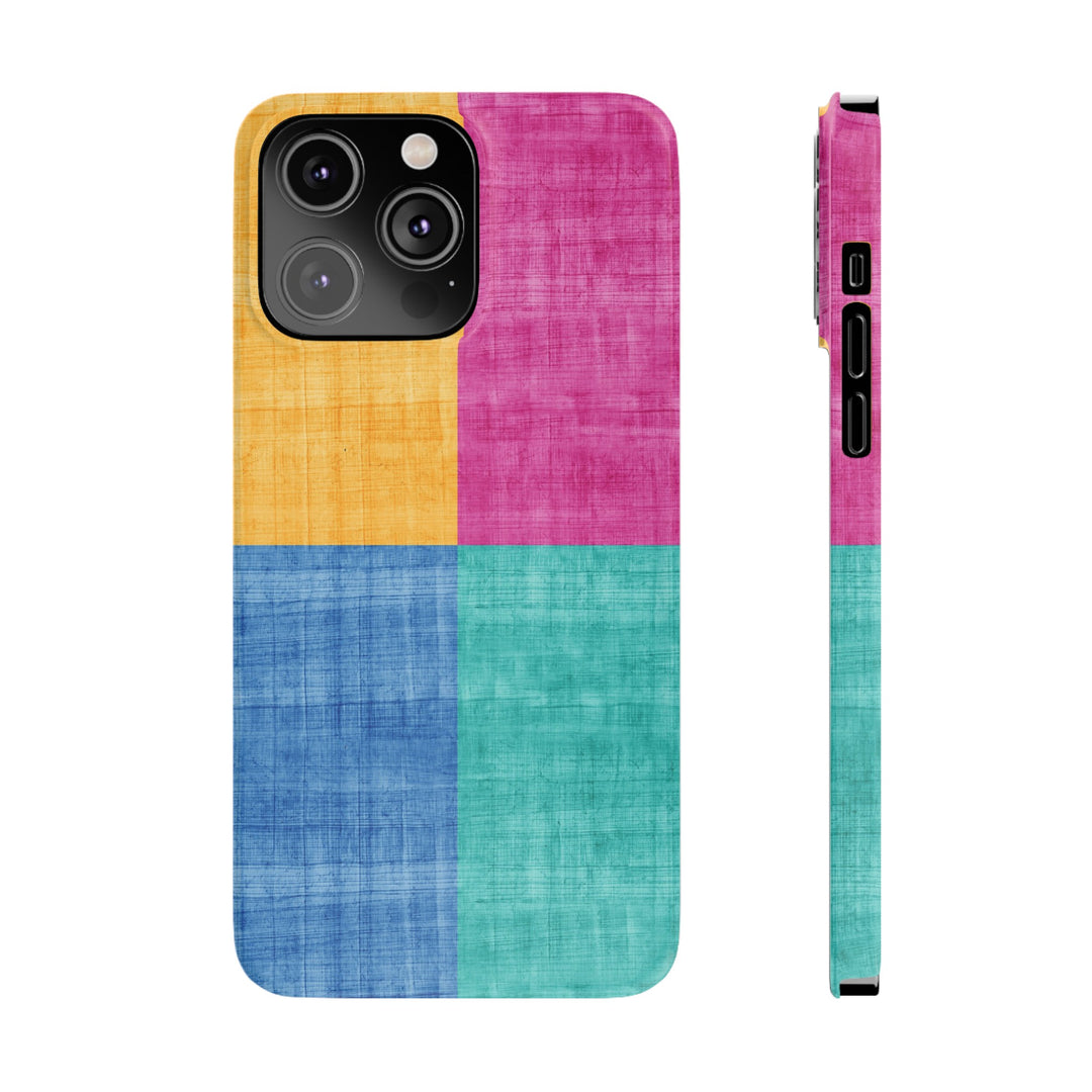 Slim Cute Phone Cases for Iphone | iPhone 15 Case | iPhone 15 Pro Max Case, Iphone 14, Iphone 14 Pro Max, Iphone 13, Abstract Color Blocks - Studio40ParkLane