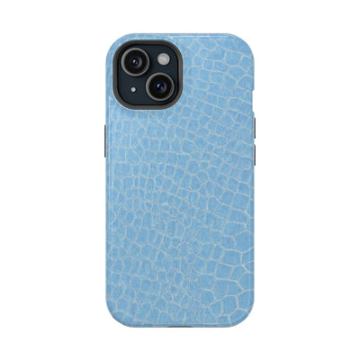 Non Leather Blue Color Pattern Magsafe Cute Phone Case for Iphone Gift for Her, | iPhone 15 Case | iPhone 15 Pro Max Case, Iphone 14, Iphone 14 Pro Max, Iphone 13, Iphone 16