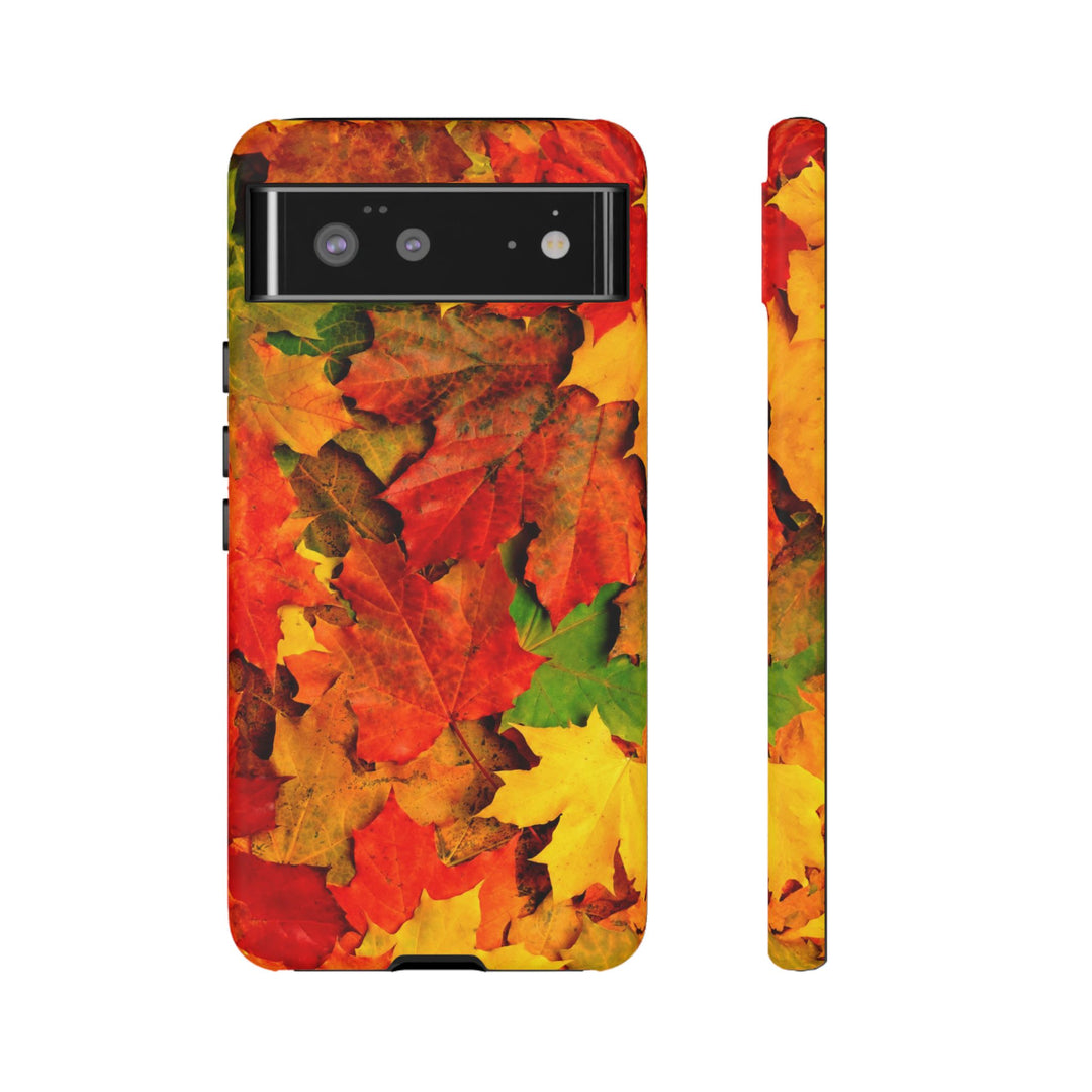 Fall Leaves Impact Resistant, Cute Phone Cases for Samsung S24, S23, S22, S21, IPhone 15 pro Iphone 14 pro Iphone 13 IPhone 12 Iphone 11 - Studio40ParkLane