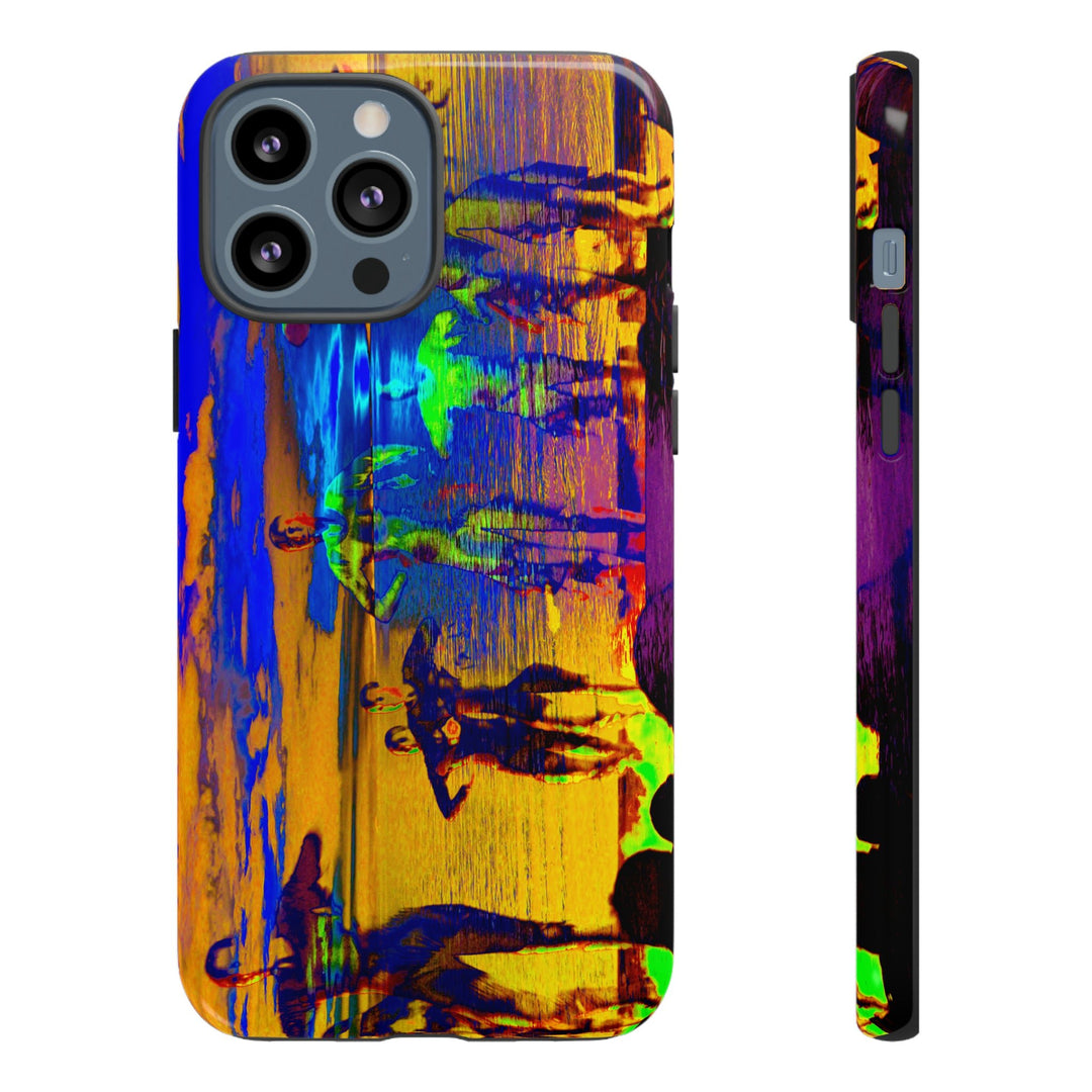 Cute IPhone Case | iPhone 15 Case | iPhone 15 Pro Max Case, Iphone 14 Case, Iphone 14 Pro Max Case IPhone Case for Art Lovers, Sunset Dance Blue Yellow - Studio40ParkLane