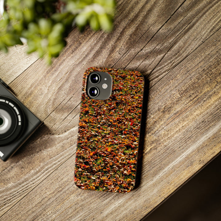 Slim Cute Phone Cases for Iphone - | iPhone 15 Case | iPhone 15 Pro Max Case, Iphone 14 Case, Iphone 14 Pro Max, Iphone 13, New England Fall Leaves - Studio40ParkLane