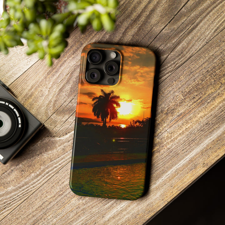 Slim Cute Phone Cases for Iphone - | iPhone 15 Case | iPhone 15 Pro Max Case, Iphone 14 Case, Iphone 14 Pro Max, Iphone 13, Summer Jamaica Sunset - Studio40ParkLane