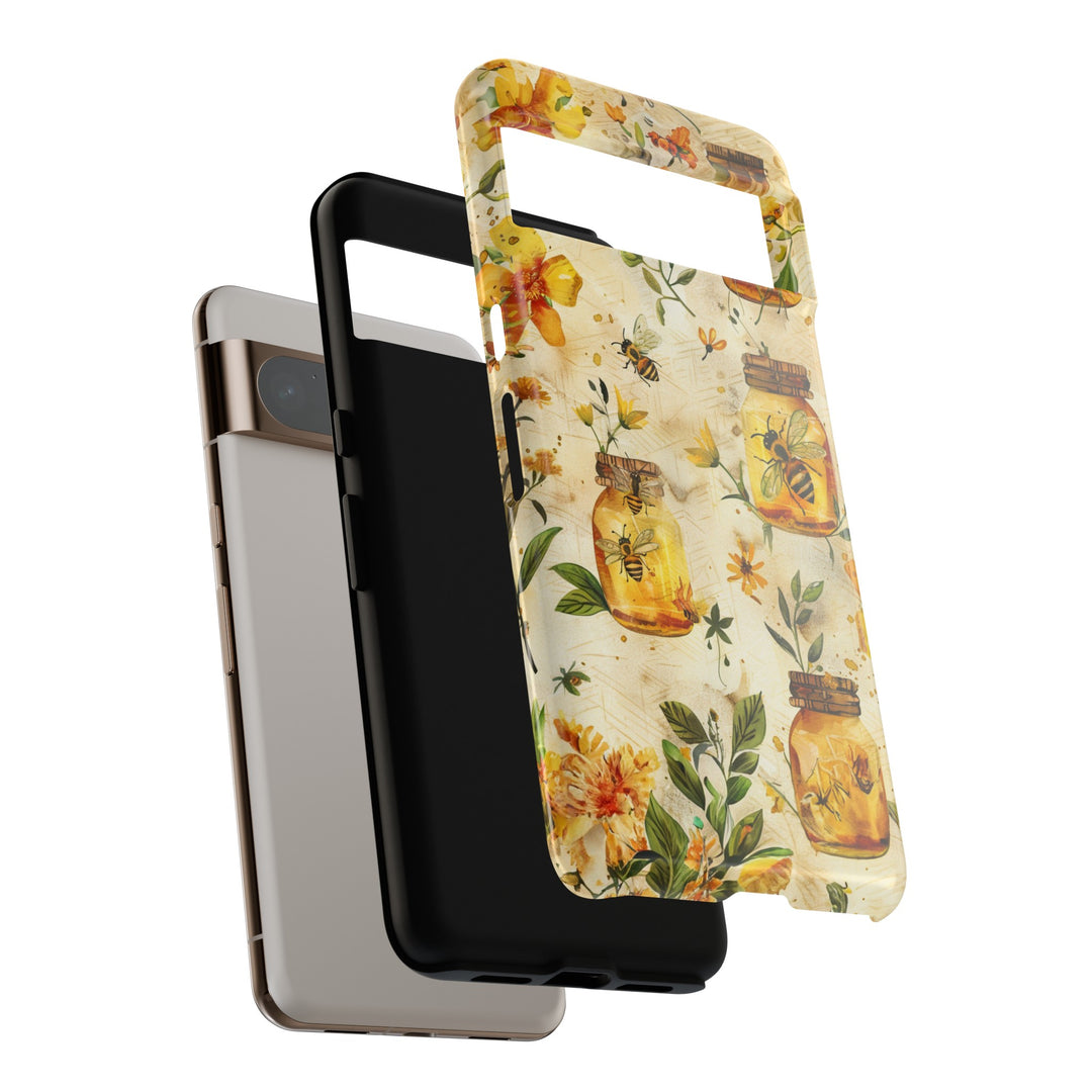 Impact Resistant, Honey Bees, Cute Phone Cases for Samsung S24, S23, S22, S21, IPhone 15 pro Iphone 14 pro Iphone 13 IPhone 12 Iphone 11 - Studio40ParkLane