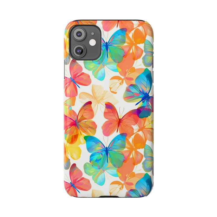 Slim Cute Phone Cases for Iphone - | iPhone 15 Case | iPhone 15 Pro Max Case, Iphone 14 Case, Iphone 14 Pro Max, Iphone 13, Summer Bright Butterflies - Studio40ParkLane