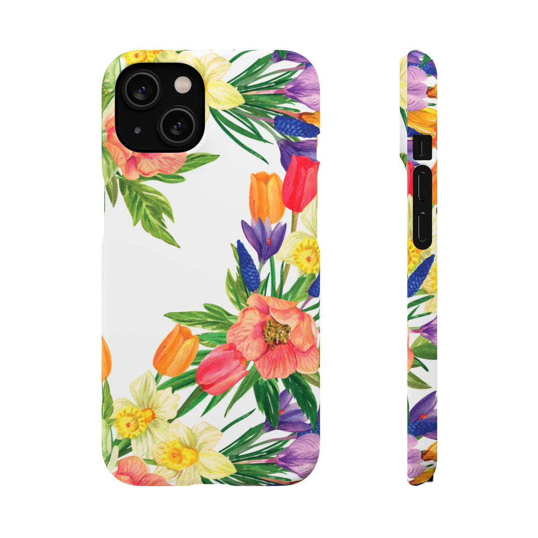 Sleek Snap Spring Summer Flowers Cute Phone Case for iPhone 16 15 14 13 12 11 X Xs Max Xr Pro Plus Samsung Galaxy S24 S23 S22 S21 S20 Ultra