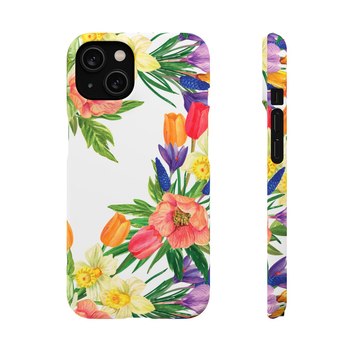 Sleek Snap Spring Summer Flowers Cute Phone Case for iPhone 16 15 14 13 12 11 X Xs Max Xr Pro Plus Samsung Galaxy S24 S23 S22 S21 S20 Ultra