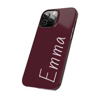 Personalized Initial Name Custom Slim Phone Cases for Iphone 16 Pro Max | iPhone 15 Case | iPhone 15 Pro Max Case, Iphone 14, 13, 12, 11, 10, 8, 7 - Studio40ParkLane