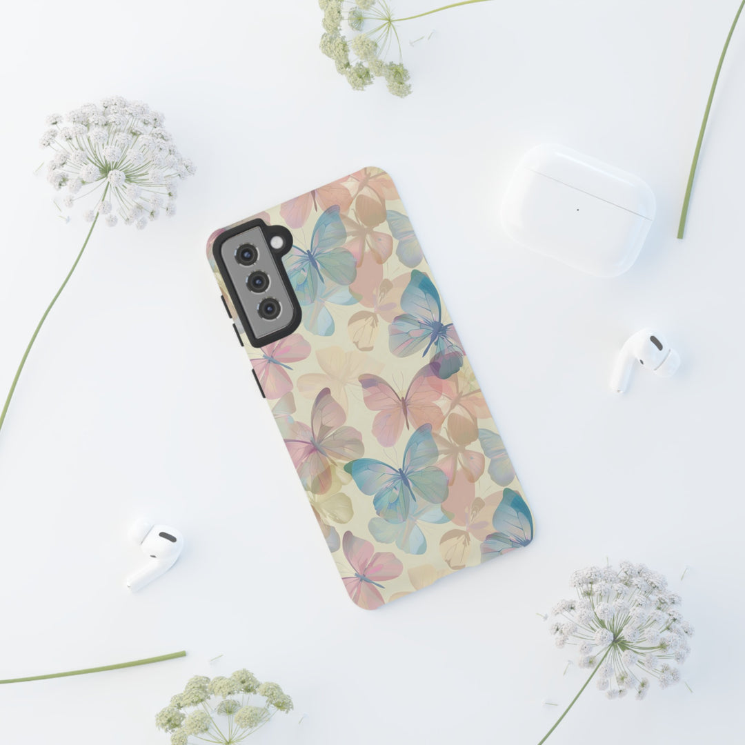 Cute Samsung Case | Cool Iphone Case | Summer Pastel Butterflies, Samsung S24, S23, S22, S21, IPhone 15 Case | Iphone 14 Case, Iphone 13 Case - Studio40ParkLane