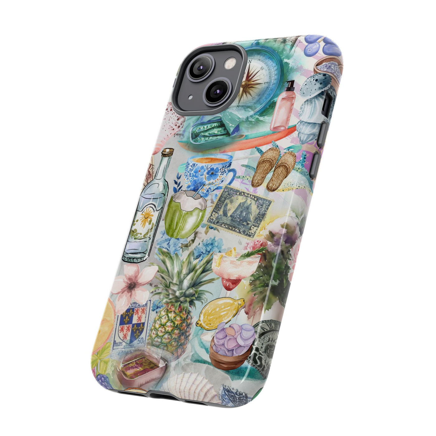 Impact Resistant, Travel Coquette Collage, Cute Phone Cases for Samsung S24, S23, S22, S21, IPhone 15 pro Iphone 14 pro Iphone 13 IPhone 12 Iphone 11