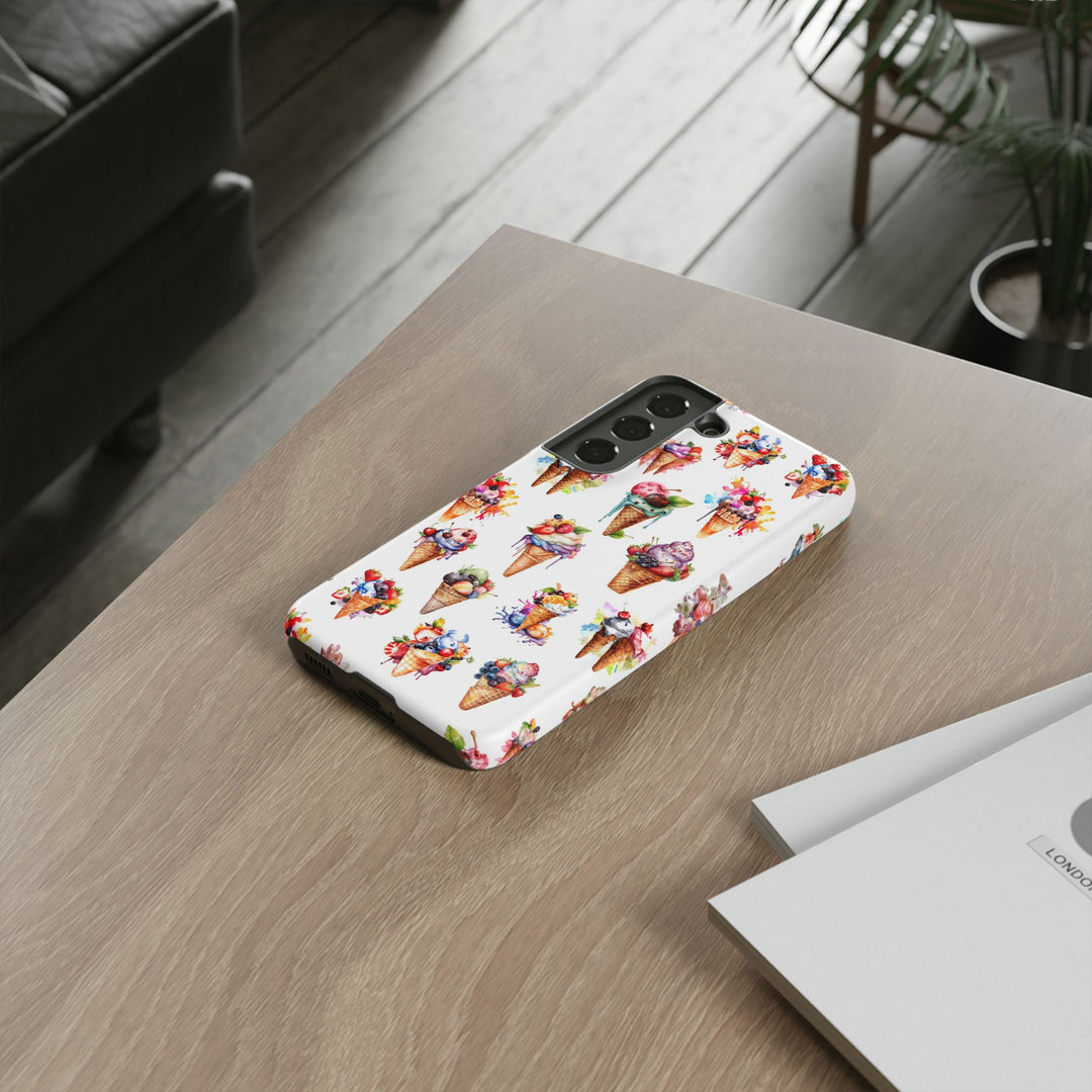 Impact Resistant, Summer Icecream, Cute Phone Cases for Samsung S24, S23, S22, S21, IPhone 15 pro, Iphone 14 pro, Iphone 13 IPhone 12, Iphone 11 - Studio40ParkLane