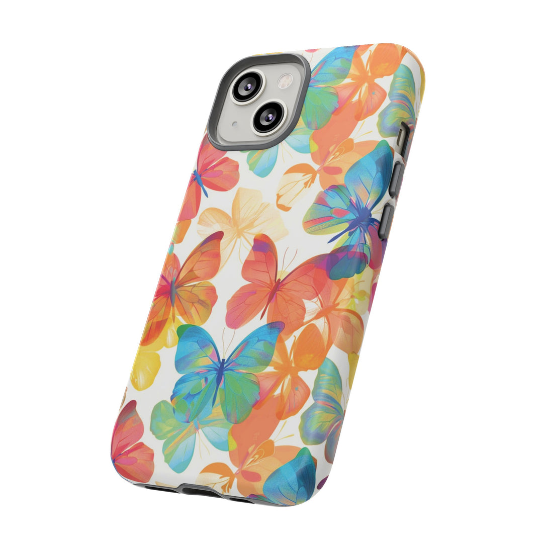 Cute Samsung Case | Cool Iphone Case | Summer Bright Butterflies, Samsung S24, S23, S22, S21, IPhone 15 Case | Iphone 14 Case, Iphone 13 Case - Studio40ParkLane