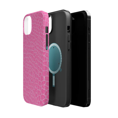 Non Leather Pink Color Pattern Magsafe Cute Phone Case for Iphone Gift for Her,  | iPhone 15 Case | iPhone 15 Pro Max Case, Iphone 14, Iphone 14 Pro Max, Iphone 13, Iphone 16