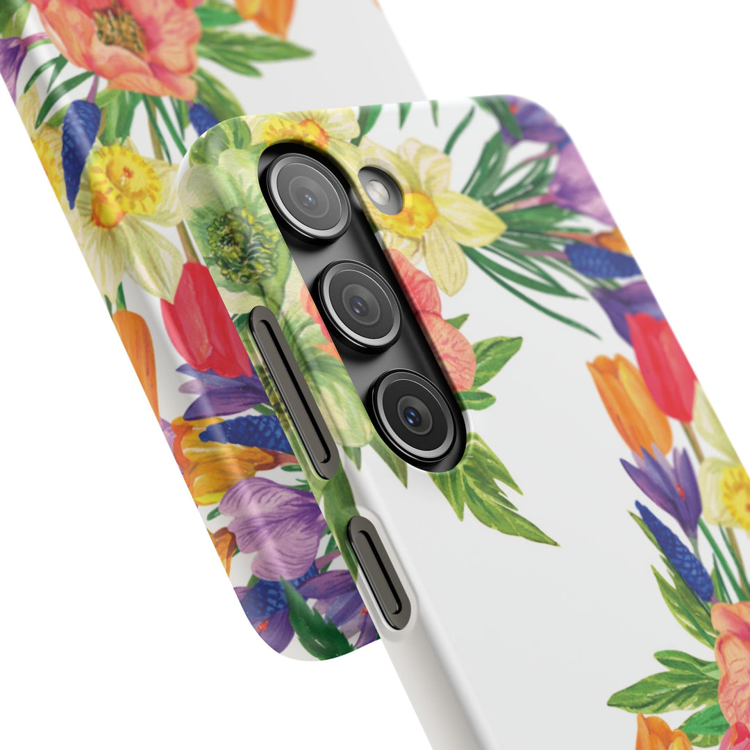 Sleek Snap Spring Summer Flowers Cute Phone Case for iPhone 16 15 14 13 12 11 X Xs Max Xr Pro Plus Samsung Galaxy S24 S23 S22 S21 S20 Ultra