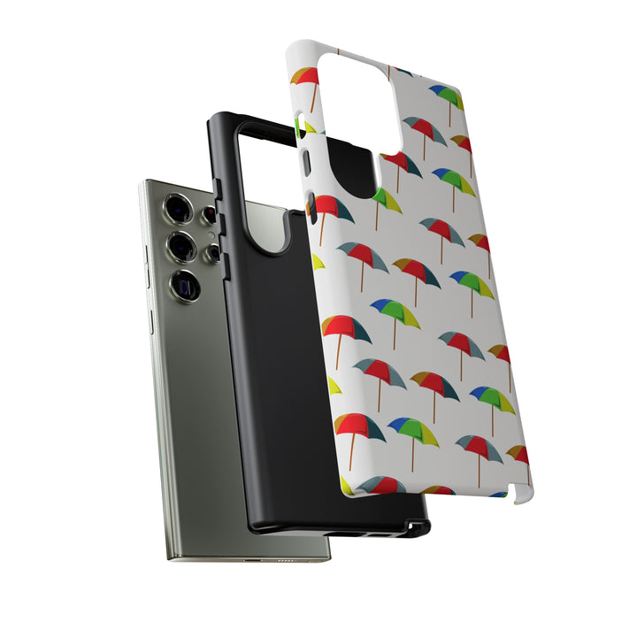 Cute Samsung Phone Case | Aesthetic Samsung Phone Case | Galaxy S23, S22, S21, S20 | Colorful Beach Parasols, Protective Phone Case - Studio40ParkLane