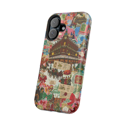 Aesthetic Tough Magsafe London Coquette Collage Phone Case - For iPhone 17 Pro Max iPhone 16 Pro iPhone 15 Iphone 14 Plus 13 Pro 12 11 10 - Studio40ParkLane