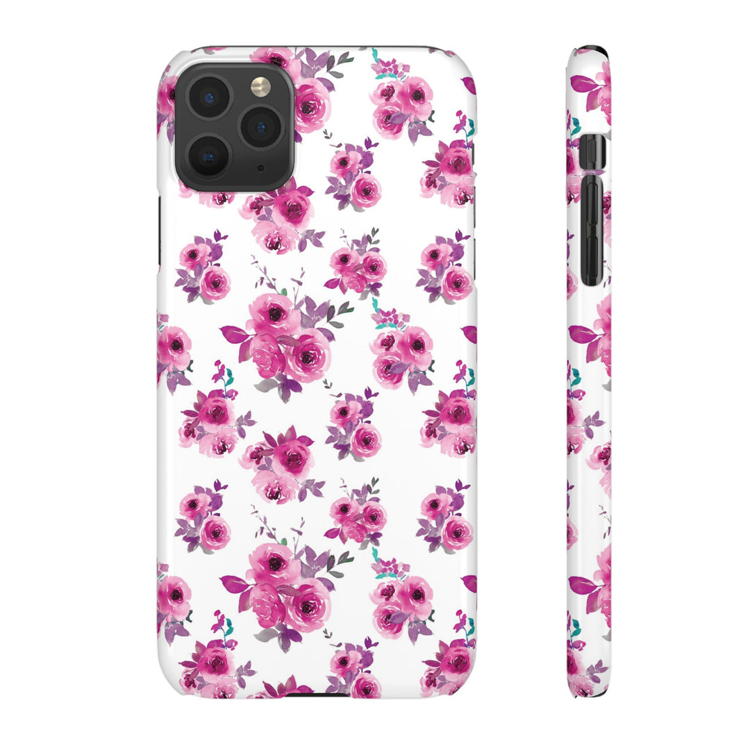 Sleek Snap Flowers Gift for Her Cute Phone Case for iPhone 16 15 14 13 12 11 X Xs Max Xr Pro Plus Samsung Galaxy S24 S23 S22 S21 S20 Ultra