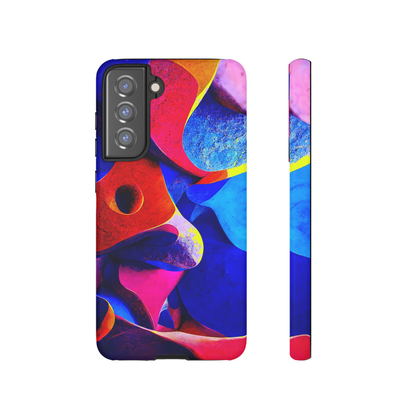 Impact Resistant, Abstract Shapes, Cute Phone Cases for Samsung S24, S23, S22, S21, IPhone 15 pro Iphone 14 pro Iphone 13 IPhone 12 Iphone 11