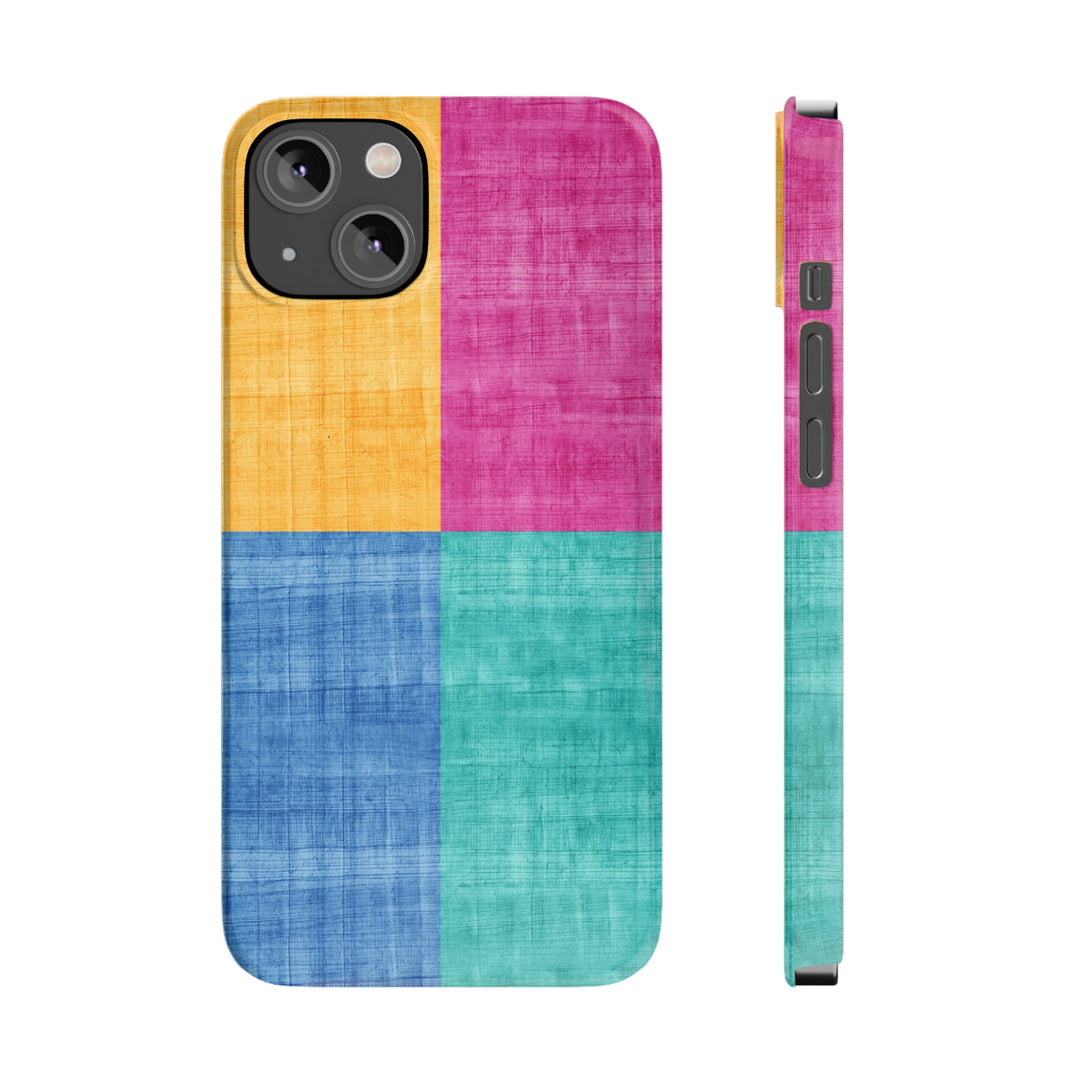 Slim Cute Phone Cases for Iphone | iPhone 15 Case | iPhone 15 Pro Max Case, Iphone 14, Iphone 14 Pro Max, Iphone 13, Abstract Color Blocks - Studio40ParkLane