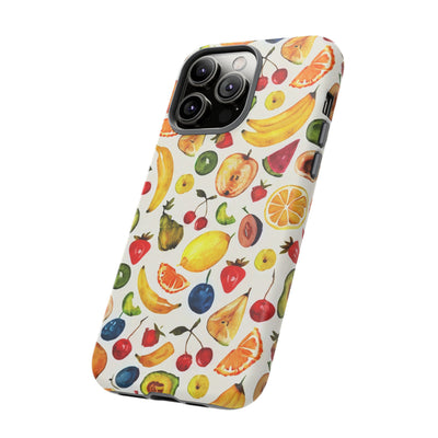 Impact Resistant, Mixed Fruits, Cute Phone Cases for Samsung S24, S23, S22, S21, IPhone 15 pro Iphone 14 pro Iphone 13 IPhone 12 Iphone 11