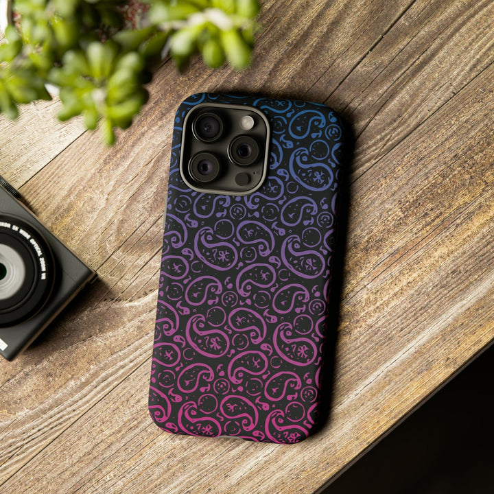 Cute IPhone Case | iPhone 15 Case | iPhone 15 Pro Max Case, Iphone 14 Case, Iphone 14 Pro Max Case IPhone Case for Art Lovers, Paisley Blue Pink - Studio40ParkLane