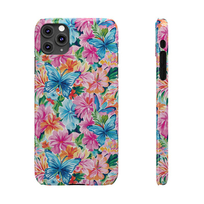 Slim Butterflies Flowers Gift for Her Cute Phone Cases for Iphone 16 Pro Max | iPhone 15 Case | iPhone 15 Pro Max Case, Iphone 14, 13, 12, 11, 10, 8, 7