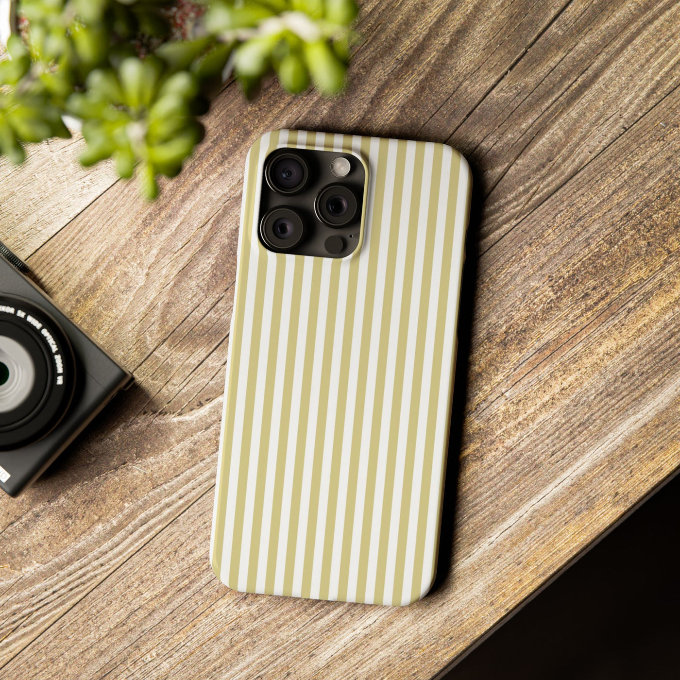 Slim Soft Yellow Striped Cute Phone Case for Iphone 16 - | iPhone 15 Pro Max Case | iPhone 14 Case Iphone 13 12 11 10 9 8 7 XS Gift for Her - Studio40ParkLane