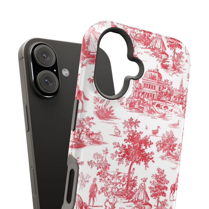 Magsafe French Toile Personalized Initial Custom Gift for Her Cute Phone Cases for Iphone 16 Pro Max | iPhone 15 Case | iPhone 15 Pro Max Case, Iphone 14, 13, 12, 11, 10, 8, 7 - Studio40ParkLane