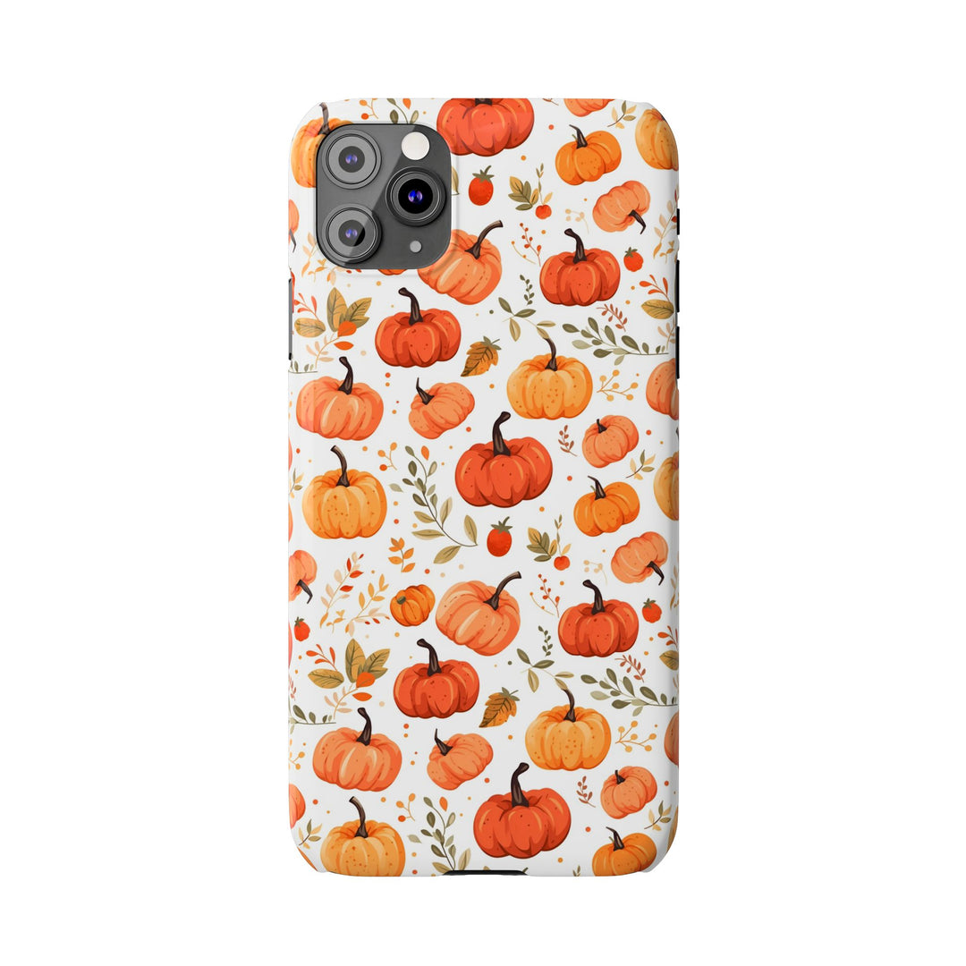 Slim Fall Autumn Pumpkins Gift for Her Cute Phone Cases for Iphone 16 | iPhone 15 Case | iPhone 15 Pro Max Case, Iphone 14, Iphone 14 Pro Max, Iphone 13, Slim - Studio40ParkLane