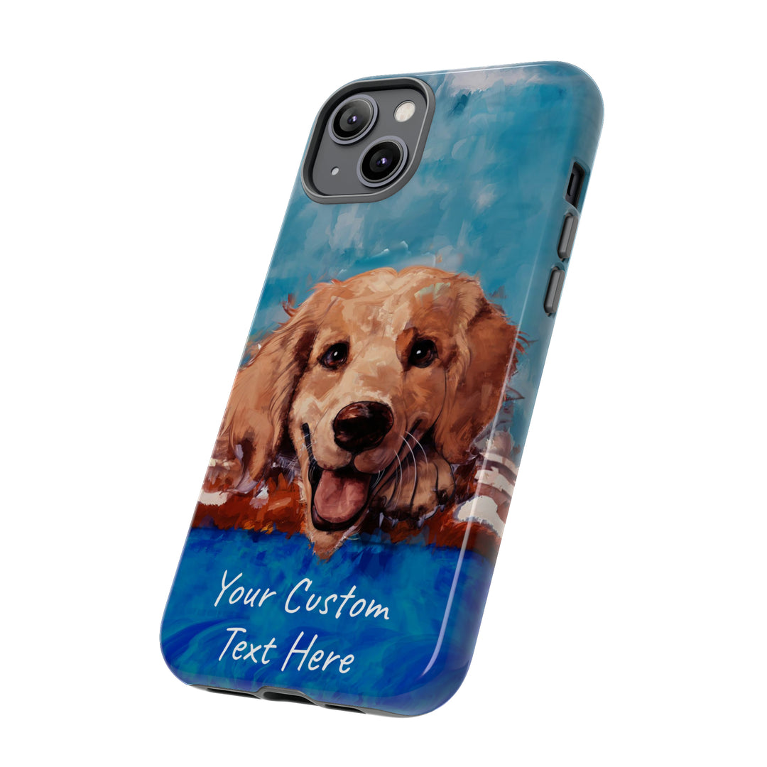 Personalize this Cute IPhone Case | Golden Retriever Dog iPhone Case, iPhone 15 Case | iPhone 15 Case, Iphone 14 Case, Iphone 14 Pro Max Case - Studio40ParkLane