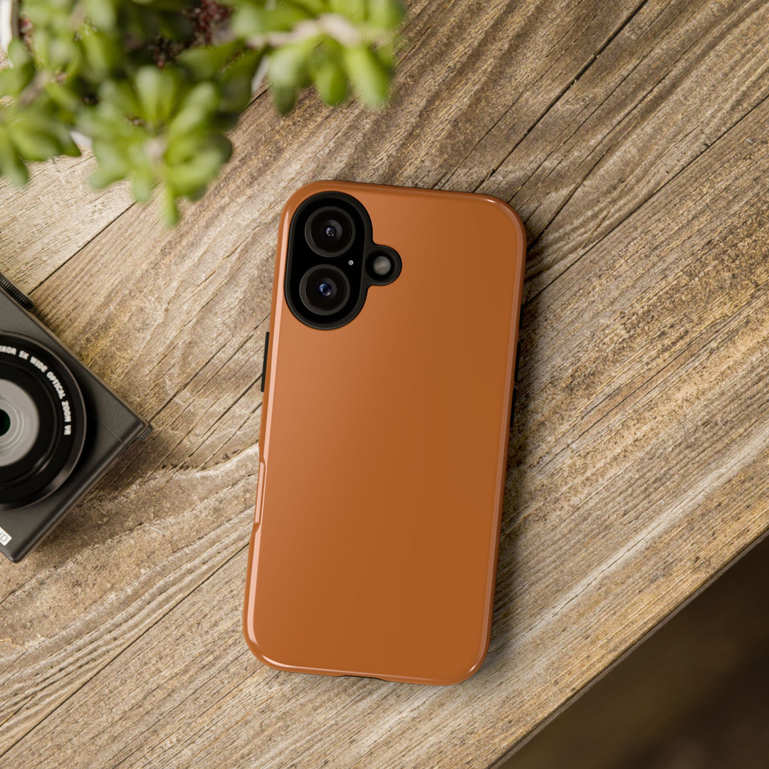 Premium Tough Rusty Brown Orange Gift for Her Cute Phone Cases for Samsung S25 S24, S23, S22, S21, Iphone, 16, 15, 14, 13 Pro Max Ultra - Studio40ParkLane