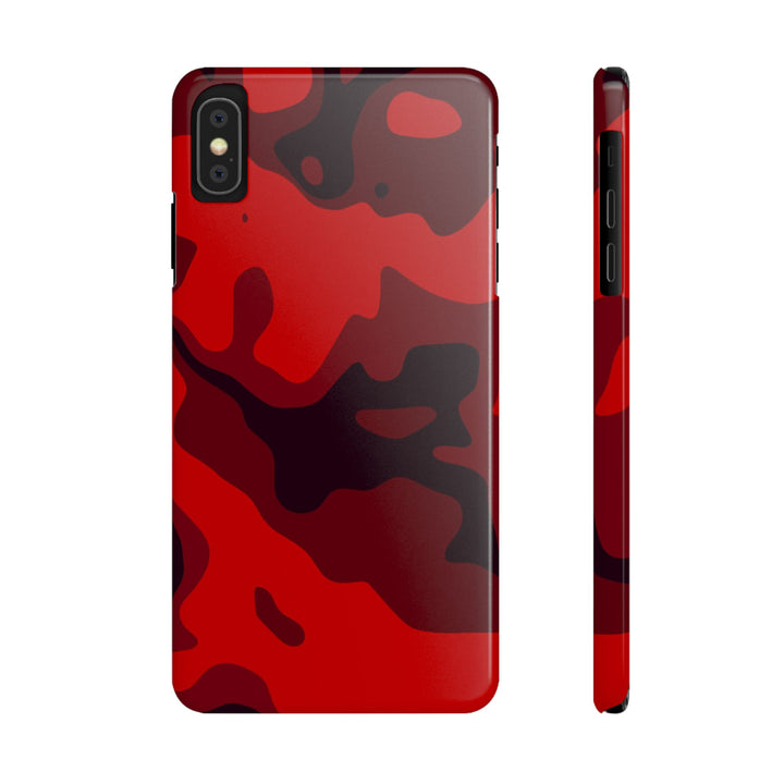 Slim Cute Phone Cases for Iphone - | iPhone 15 Case | iPhone 15 Pro Max Case, Iphone 14 Case, Iphone 14 Pro Max, Iphone 13, Red Camo Camouflage - Studio40ParkLane