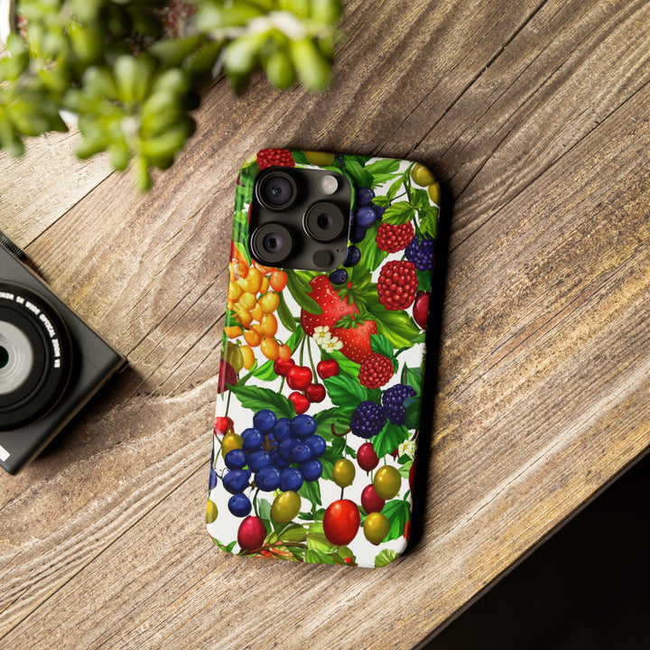Slim Cute Phone Cases for Iphone - | iPhone 15 Case | iPhone 15 Pro Max Case, Iphone 14 Case, Iphone 14 Pro Max, Iphone 13, Summer Mixed Fruit - Studio40ParkLane