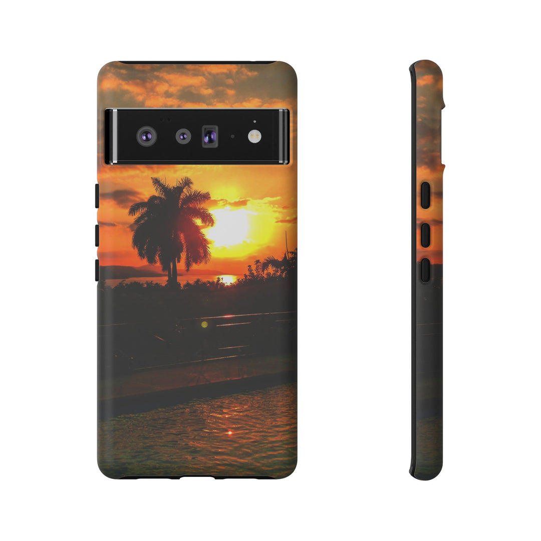Cute Samsung Case | Cool Iphone Case | Summer Jamaica Pool Sunset, Samsung S24, S23, S22, S21, IPhone 15 Case | Iphone 14 Case, Iphone 13 Case - Studio40ParkLane